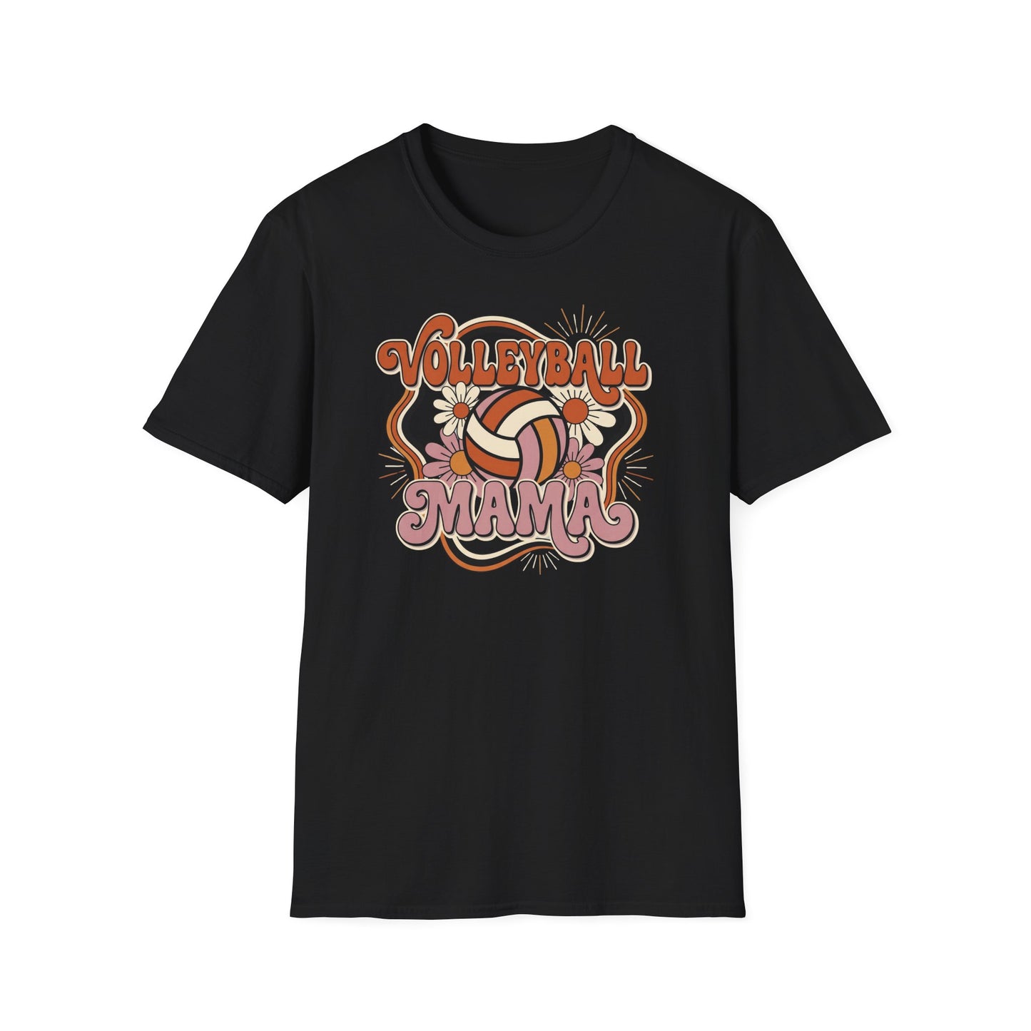 Volleyball mama flowers T-Shirt