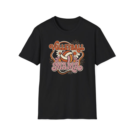 Volleyball mama flowers T-Shirt