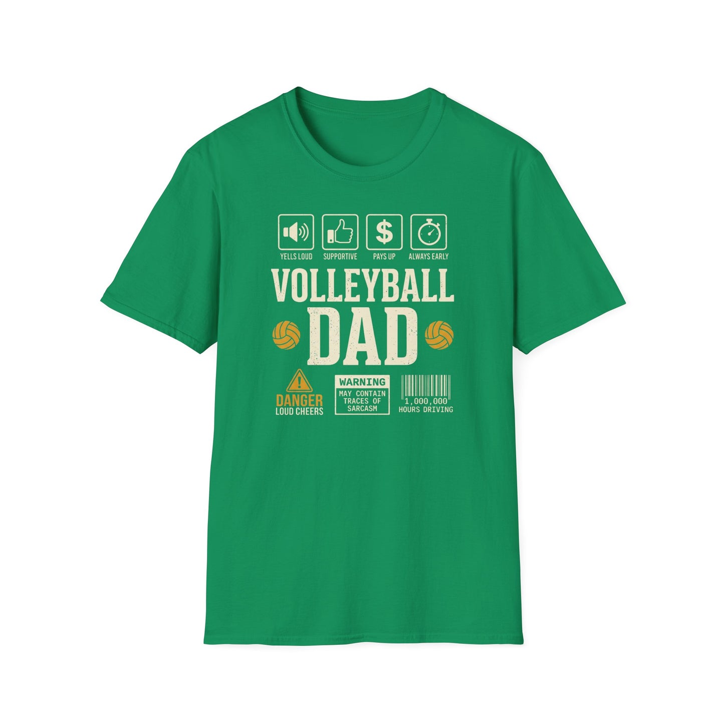 Volleyball dad warning sarcasm T-Shirt