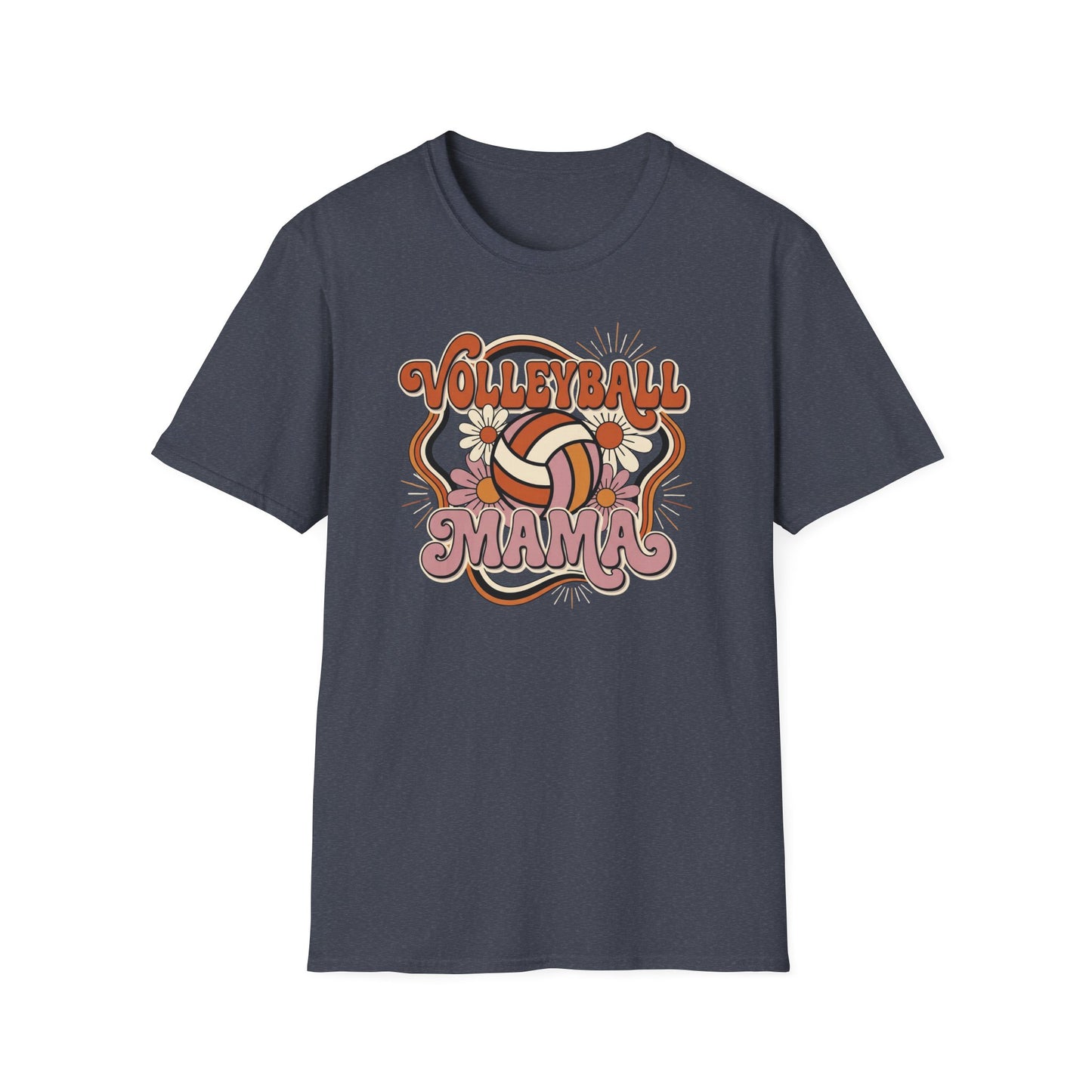 Volleyball mama flowers T-Shirt