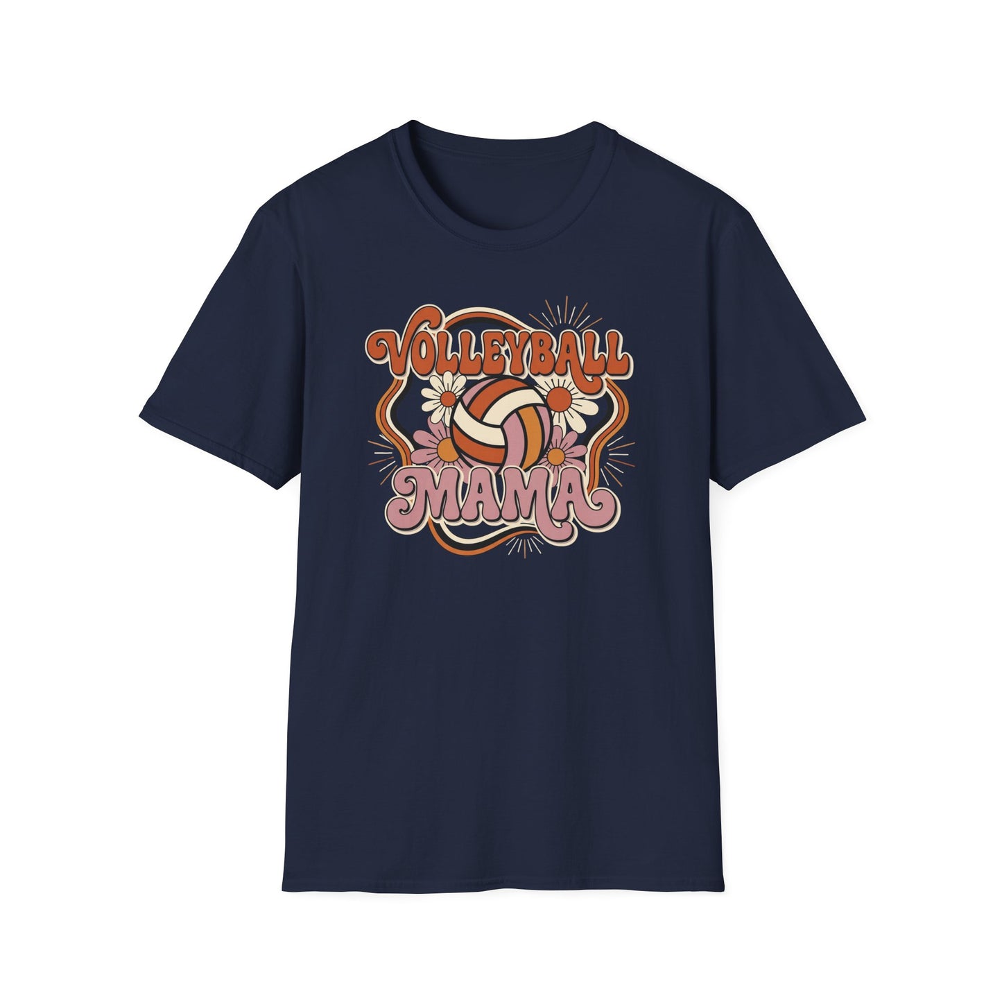 Volleyball mama flowers T-Shirt