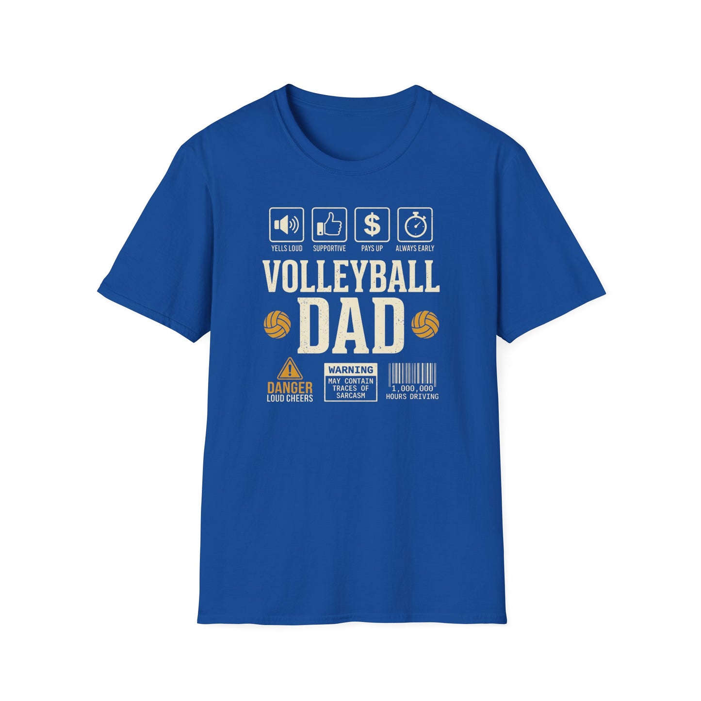 Volleyball dad warning sarcasm T-Shirt
