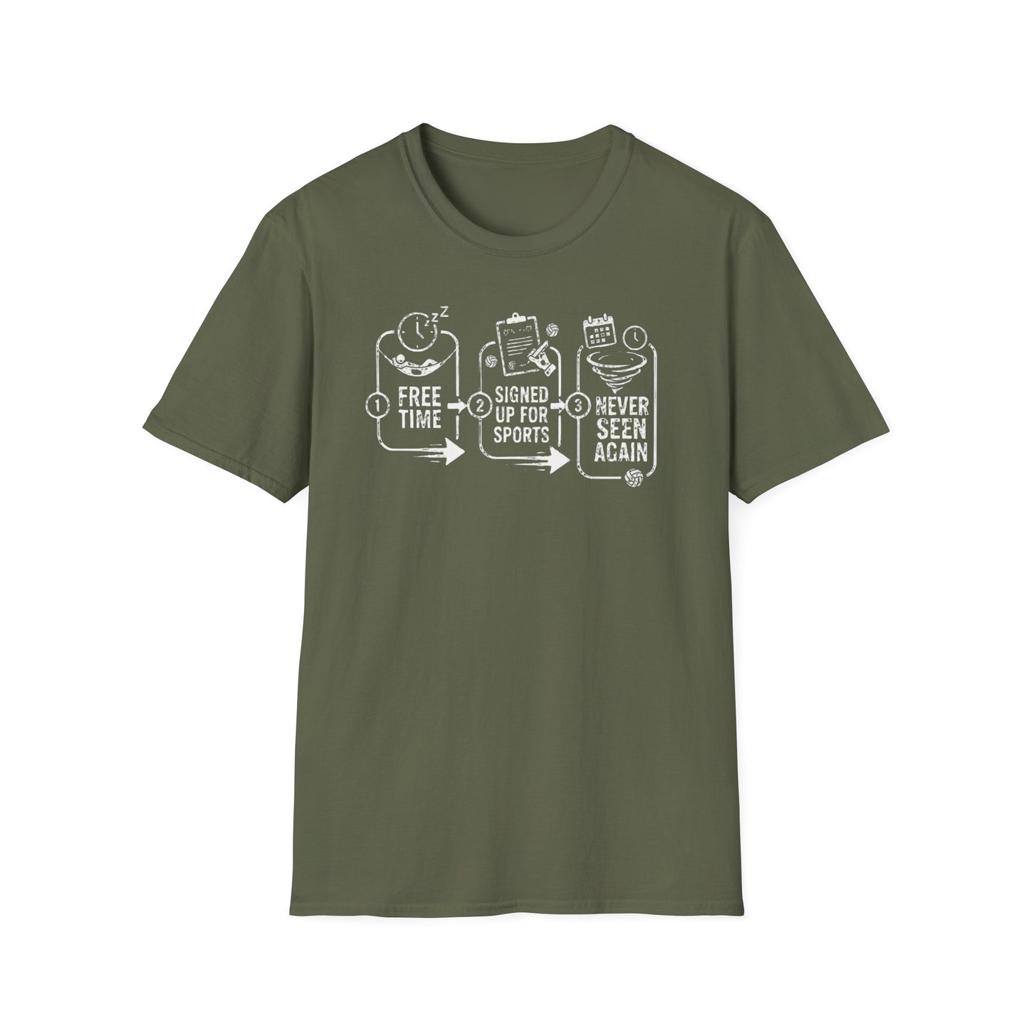 Free time signed up for sports never seen again volleyball T-Shirt