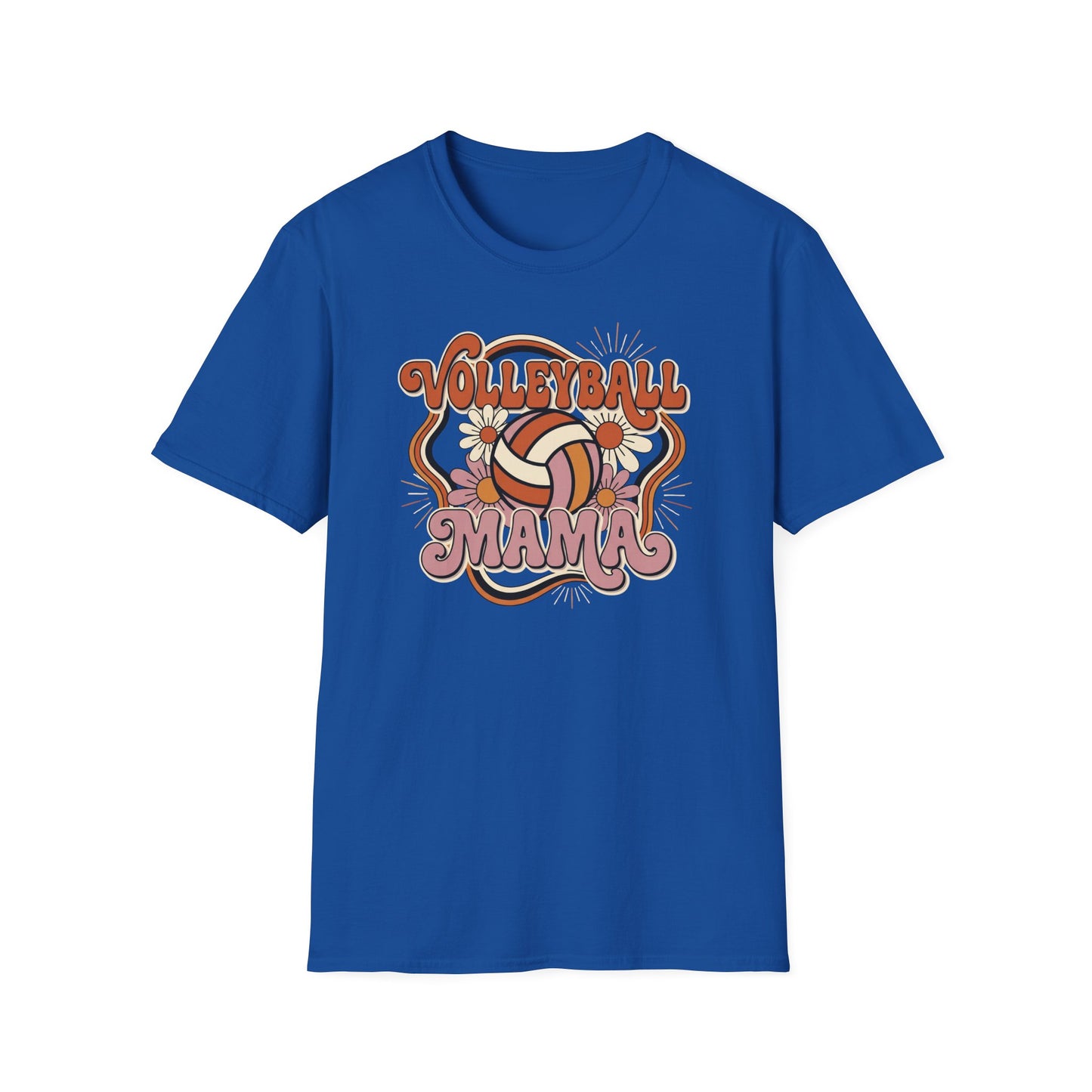 Volleyball mama flowers T-Shirt