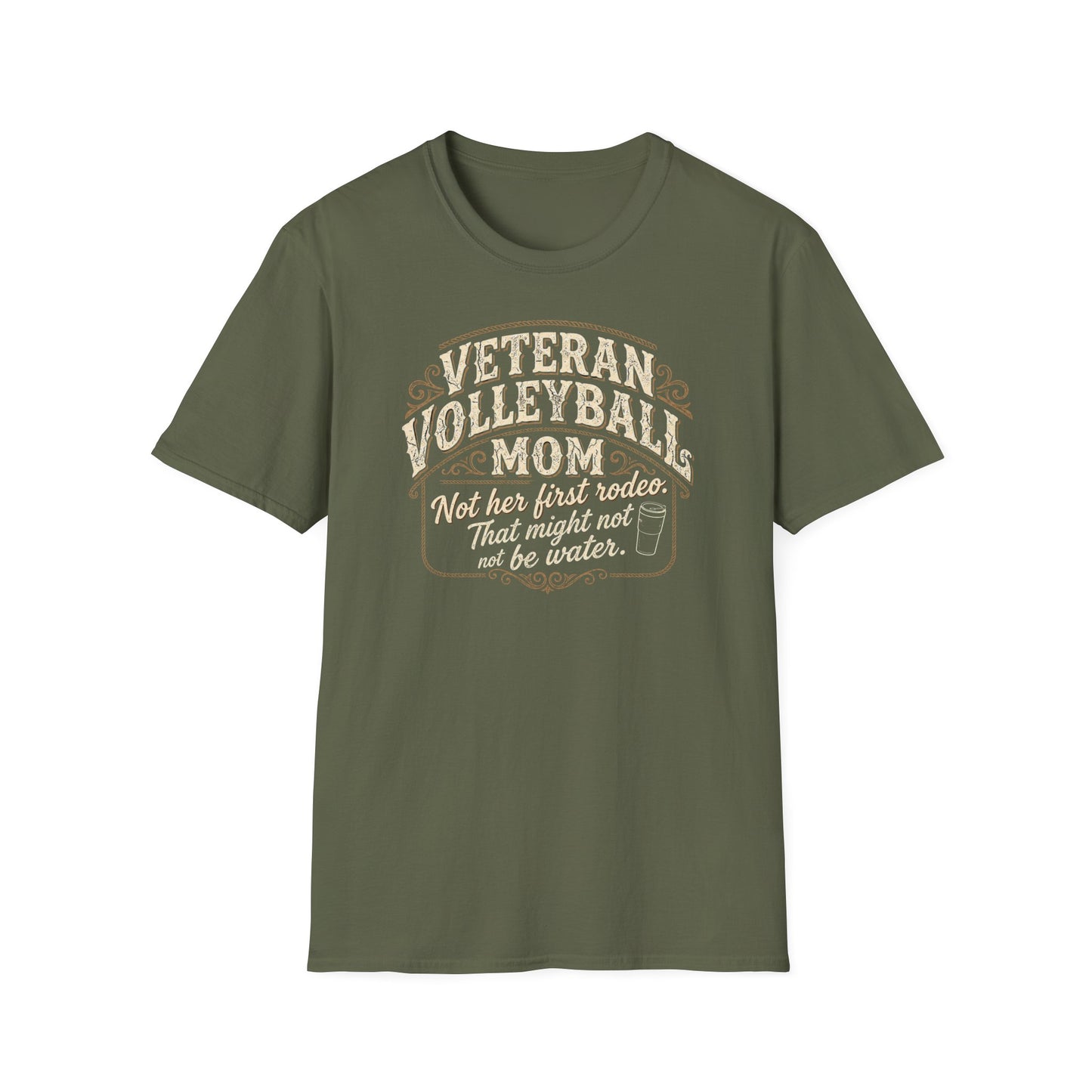 Veteran volleyball mom not her first rodeo T-Shirt