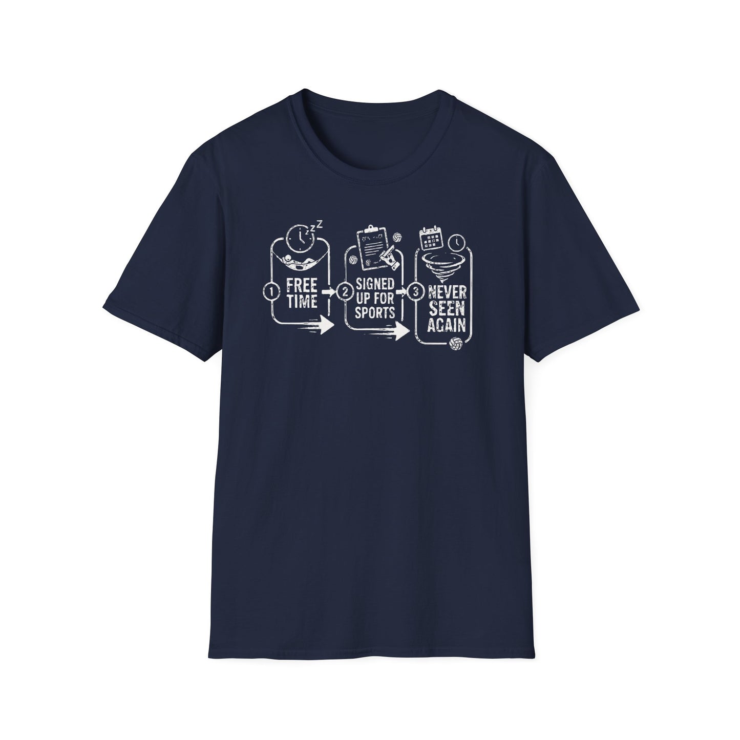 Free time signed up for sports never seen again volleyball T-Shirt